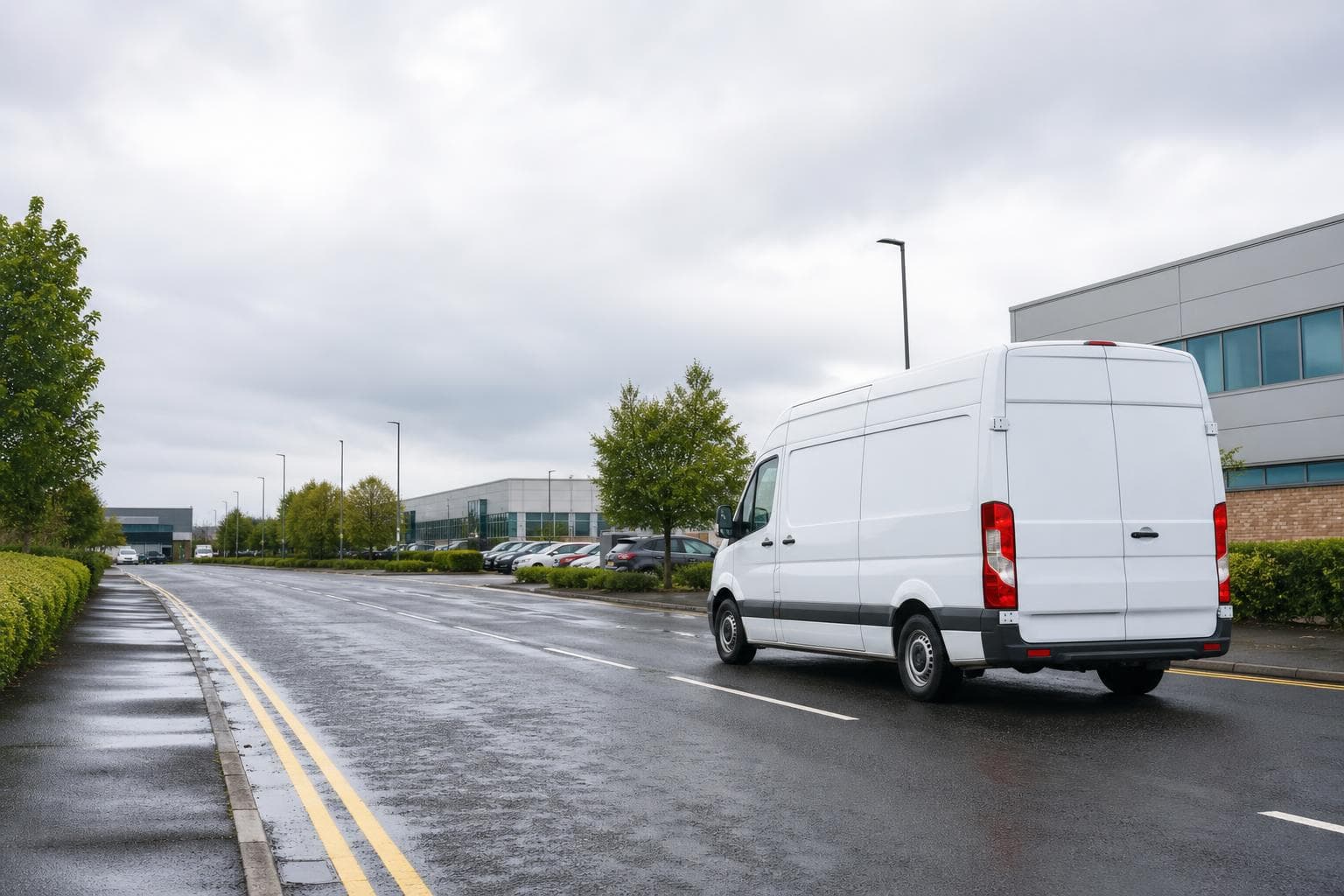 Unbranded courier vehicle ready to leave Ingatestone with professional papers, boutique stock and customer parcels secured for direct transport
